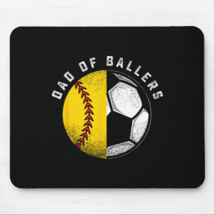Vater von Llers Vater-Sohn-Softball-Spieler-Traine Mousepad