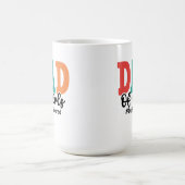 Vater von Mädchen: #Ausgerundet Kaffeetasse (Mittel)