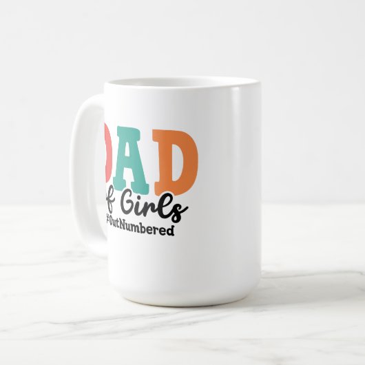 Vater von Mädchen: #Ausgerundet Kaffeetasse (Vorderseite Links)