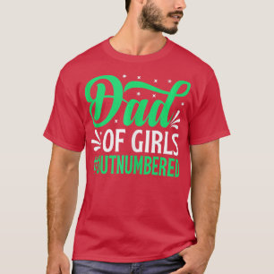 Vater von Mädchen Ausgezählter Sonnentag Vater Pap T-Shirt