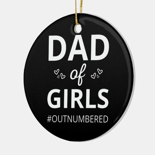 Vater von Mädchen Keramik Ornament (Links)