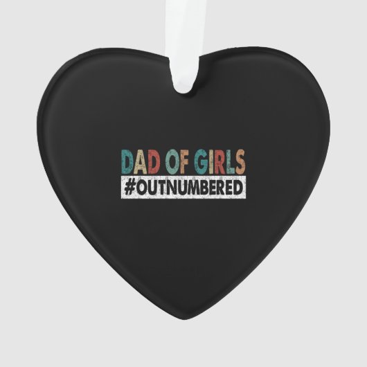 Vater von Mädchen Ornament (Rückseite)