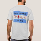 Vater von Ogden Button Front Long Sleeved T T-Shirt (Rückseite)