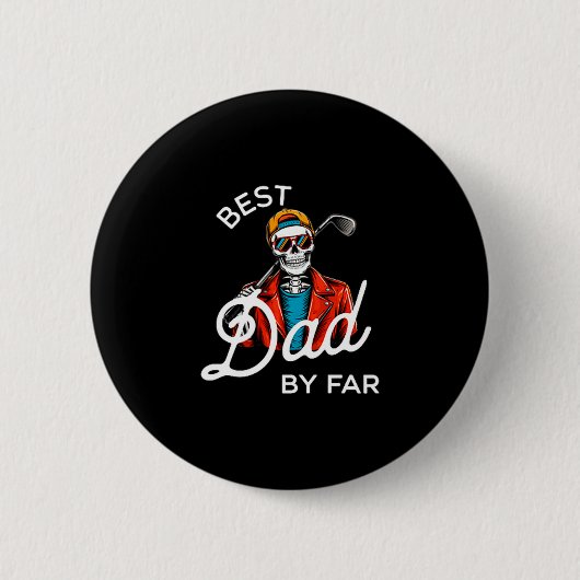 Vater von Par lustiges Golf-Shirt Daddy Button (Vorderseite)