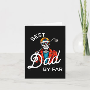 Vater von Par lustiges Golf-Shirt Daddy Karte