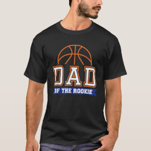 Vater von Rookie 1. Geburtstag Basketball Thema Ma T-Shirt
