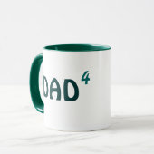 Vater von Tasse vier: Vater zum vierten Power - (Vorderseite Links)