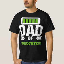 Vater von Töchtermädchen #Outnummered Daddy Daught T-Shirt