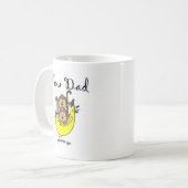 Vater von Twins Boy and Girl Tshirts and Gifts Kaffeetasse (Vorderseite Links)