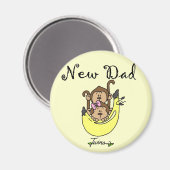 Vater von Twins Boy and Girl Tshirts and Gifts Magnet (Vorderseite/Rückseite)
