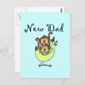 Vater von Twins Boy and Girl Tshirts and Gifts Postkarte (Vorne/Hinten)