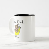 Vater von Twins Boy and Girl Tshirts and Gifts Zweifarbige Tasse (Vorderseite Links)