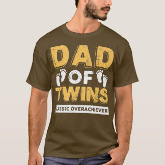 Vater von Twins Classic Übererfüller Funny Twin Va T-Shirt
