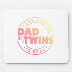 Vater von Twins Funny New Dad zu müde Liebe stolz Mousepad