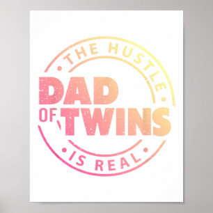Vater von Twins Funny New Dad zu müde Liebe stolz  Poster