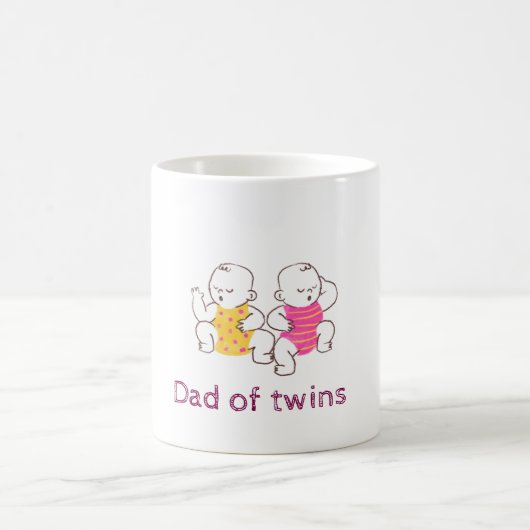 Vater von Twins Kaffeetasse (Mittel)
