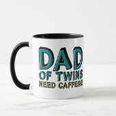 Vater von Twins NEED Koffein Tasse (Links)