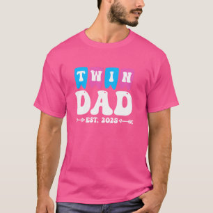 Vater von Twins TWIN VATER EST. 2025 Future Pater T-Shirt