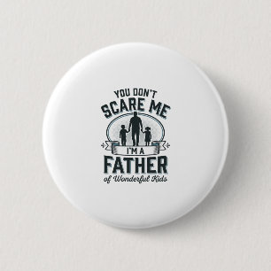 Vater von wunderbaren Kindern Vintage-Zitat-Design Button