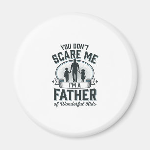 Vater von wunderbaren Kindern Vintage-Zitat-Design Magnet