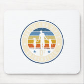 Vater von zwei Mädchen mit der Auszählung D2 Squar Mousepad (Vorne)