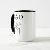 Vater VON ZWEI, Vater von Zwillingen, Vater von dr Tasse (Vorderseite Links)