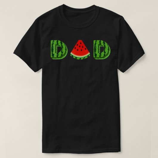 Vater Watermelon Funny Summer Melon Cooles Obst T-Shirt (Design vorne)
