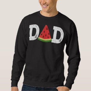 Vater Watermelon Sommer Früchte Grosses Vatertag Sweatshirt
