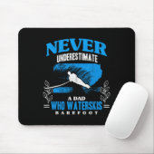 Vater Waterskis Refoot Wave Lover Athleten Wassers Mousepad (Mit Mouse)