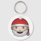 Vater Weihnachten Emoji Schlüsselanhänger (Vorderseite)