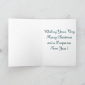 Vater-Weihnachten Feiertagskarte (Innenseite)