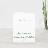 Vater-Weihnachten Feiertagskarte (Rückseite)