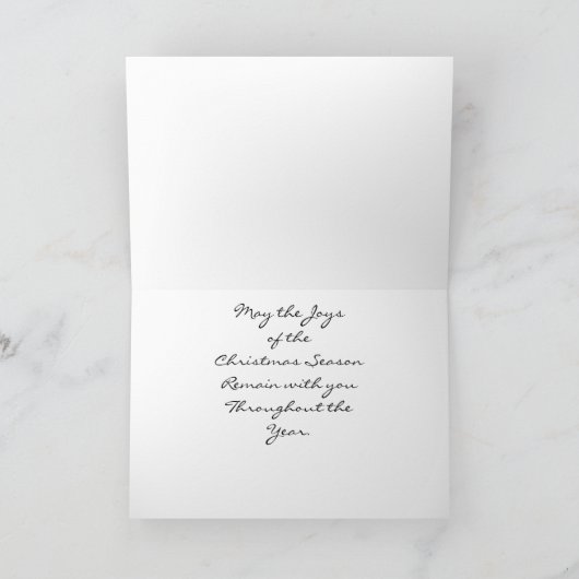 Vater-Weihnachten Feiertagskarte (Innenseite)