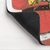 Vater-Weihnachten, viktorianische Weihnachtskarte Mousepad (Ecke)