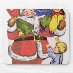 Vater-Weihnachten, viktorianische Weihnachtskarte Mousepad