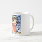 Vater-Weihnachten, Vintage russische Szene Kaffeetasse (VorderseiteRechts)