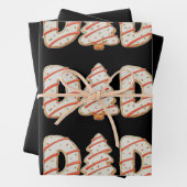 Vater Weihnachtsbaum Kuchen Matching Familienurlau Geschenkpapier Set (Beispiel)