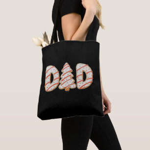 Vater Weihnachtsbaum Kuchen Matching Familienurlau Tasche