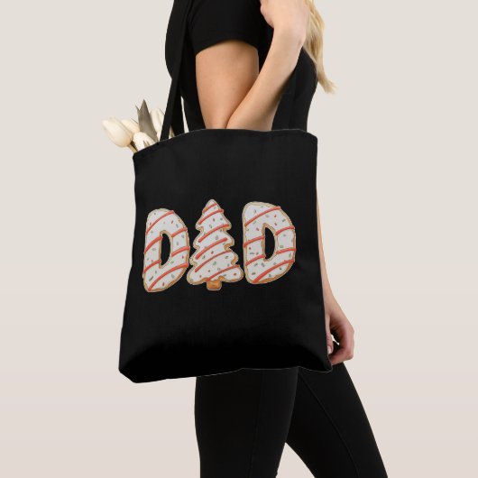 Vater Weihnachtsbaum Kuchen Matching Familienurlau Tasche (Von Nahem)