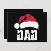Vater Weihnachtsfamilie Matching Pajamas Papa Postkarte (Vorne/Hinten)