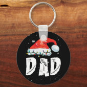 Vater Weihnachtsfamilie Matching Pajamas Papa Schlüsselanhänger (Vorderseite)