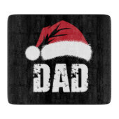 Vater Weihnachtsfamilie Matching Pajamas Papa Schneidebrett (Vorderseite)