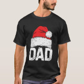 Vater Weihnachtsfamilie Matching Pajamas Papa X T-Shirt (Vorderseite)
