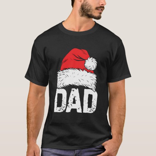 Vater Weihnachtsfamilie Matching Pajamas Papa X T-Shirt (Vorderseite)