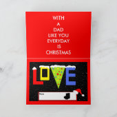 VATER-WEIHNACHTSkarte Feiertagskarte (Innenseite)