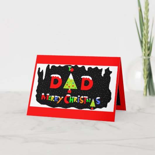 VATER-WEIHNACHTSkarte Feiertagskarte (Vorderseite)