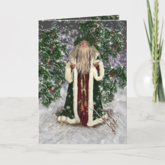 Vater-Weihnachtskarte Feiertagskarte (Vorderseite)