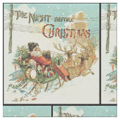 Vater-WeihnachtsVintages Weihnachtsmann-Gewebe Stoff (Nahaufnahme)