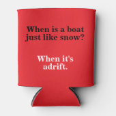 Vater Weihnachtswitz Dosenkühler (Vorderseite)