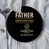Vater weiß alles - Geschenke von Vater und Großvat Button (Beispiel)